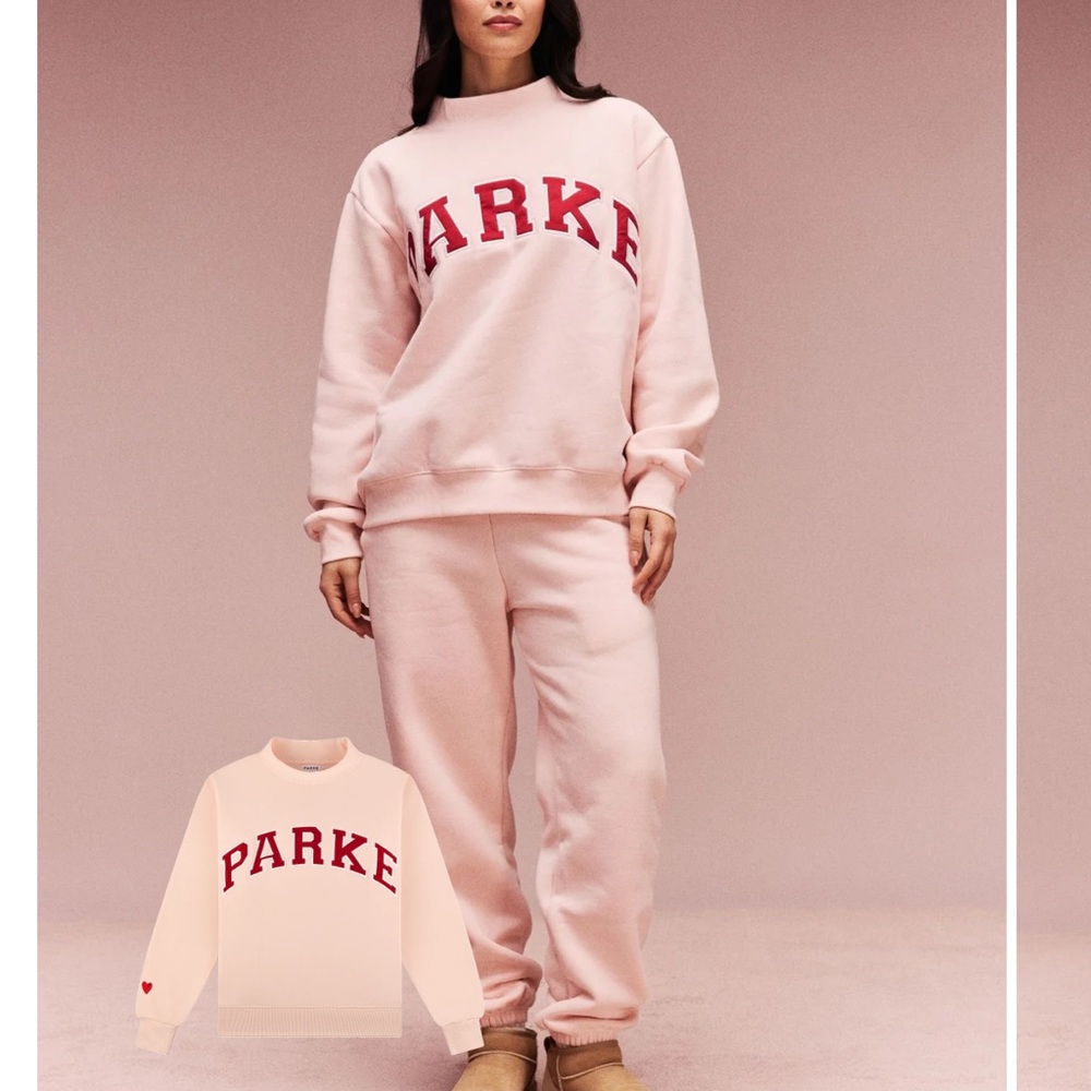 NWT PARKE Valentine’s Varsity Mockneck S/M